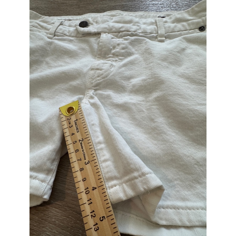 Citizens of Humanity White Bermuda Stretch Denim Shorts Size 28 Style 902-133 - Picture 10 of 10